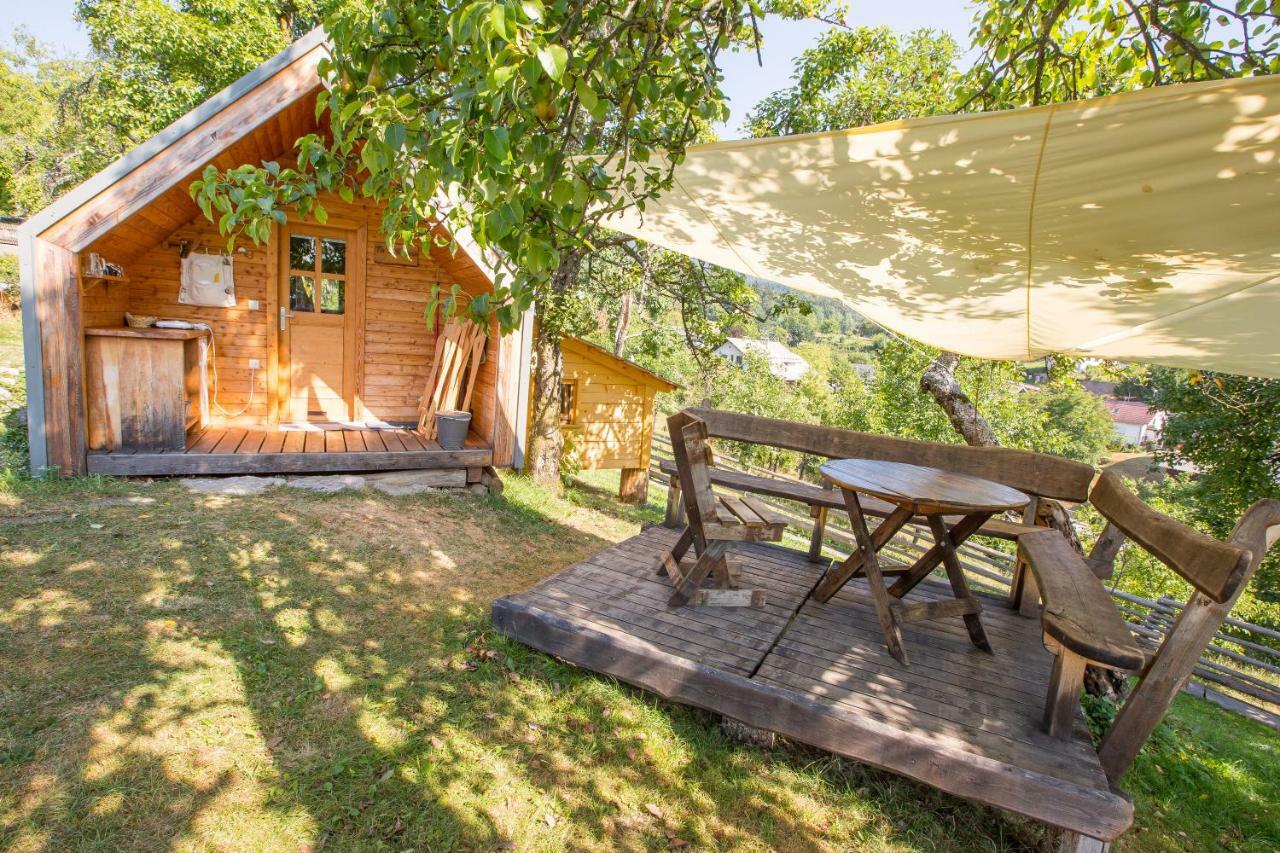 Glamping Organic Farm Slibar Villa Trzic Exterior photo